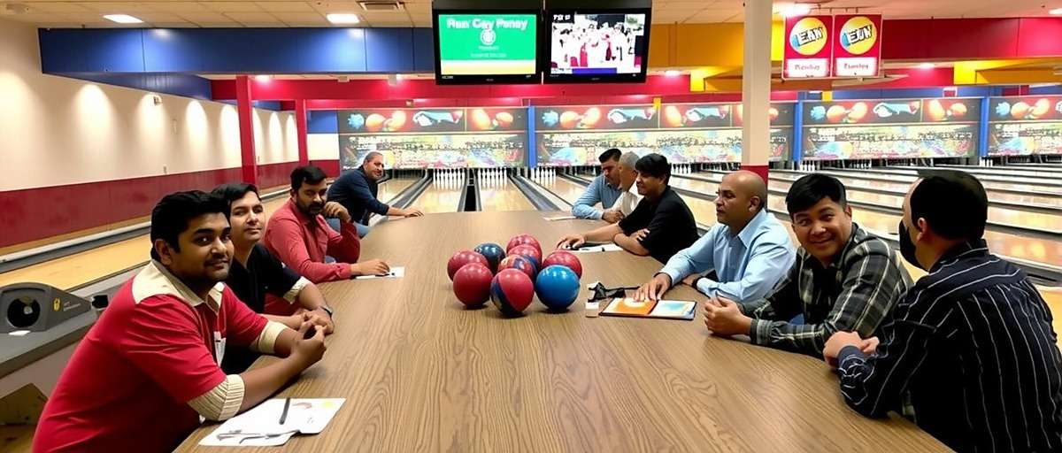 Bowling Brilliance players meeting at a real bowling alley in India for a community event